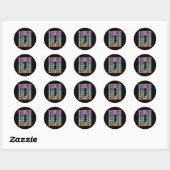 Grappige Badminton Shuttle Badminton Player S Ronde Sticker (Vel)