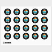 Grappige  Badminton Shuttle Badminton Player S Ronde Sticker (Vel)