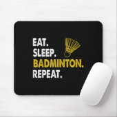 Grappige Badminton Shuttle Noveltie T-shirt Muismat (Met muis)