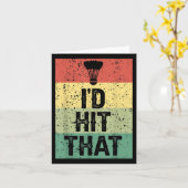 Grappige badminton speler citaat - Id hit dat Kaart (Gele Bloem)