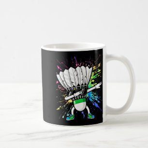 Grappige Badminton Speler Kinderen Jongens Mannen Koffiemok