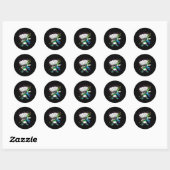 Grappige Badminton Speler Kinderen Jongens Mannen Ronde Sticker (Vel)