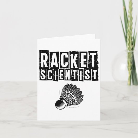 Grappige Badminton Speler Love Shuttle Design 13 Kaart (Voorkant)