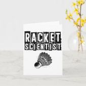 Grappige Badminton Speler Love Shuttle Design 13 Kaart (Gele Bloem)