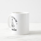 Grappige Badminton Speler Love Shuttle Design 14 Koffiemok (Voorkant links)
