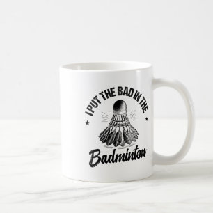 Grappige Badminton Speler Love Shuttle Design 14 Koffiemok