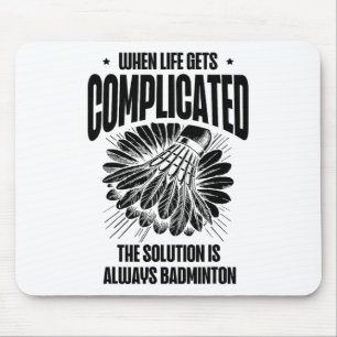 Grappige Badminton Speler Love Shuttle Design 15 Muismat