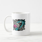 Grappige Badminton Speler Love Shuttle Design 17 Koffiemok (Links)