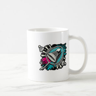 Grappige Badminton Speler Love Shuttle Design 17 Koffiemok