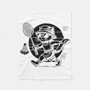 Grappige Badminton Speler Love Shuttle Design 25 Fleece Deken