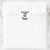 Grappige Badminton Speler Love Shuttle Design 27 Ronde Sticker (Tas)