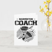 Grappige Badminton Speler Love Shuttle Design 5 Kaart (Gele Bloem)