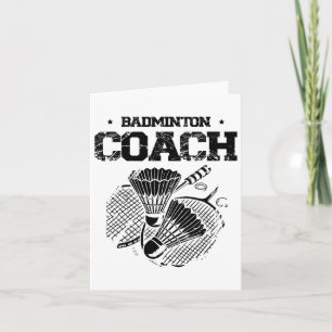 Grappige Badminton Speler Love Shuttle Design 5 Kaart