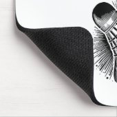Grappige Badminton Speler Love Shuttle Design 5 Muismat (Hoek)