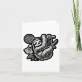 Grappige Badminton Speler Love Shuttle Design _7 Kaart (Voorkant)