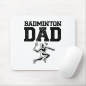 Grappige Badminton Speler Love Shuttle Design 9 Muismat (Met muis)