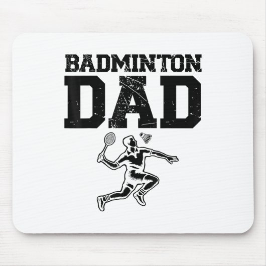 Grappige Badminton Speler Love Shuttle Design 9 Muismat (Voorkant)