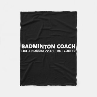 Grappige Badminton Trainer Definitie Badminton Coa Fleece Deken