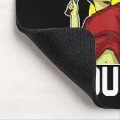 Grappige badmintonspeler die je knippert, je mist muismat (Hoek)