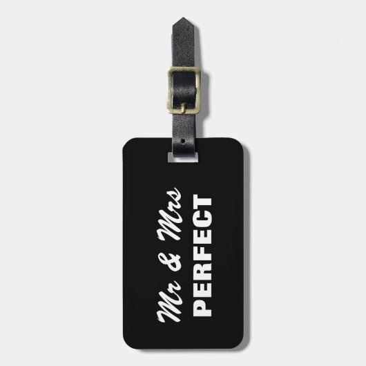 Grappige bagagelabels van meneer en mevrouw | Gepe (Voorkant verticaal)