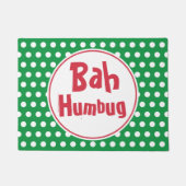 Grappige Bah Humbug Kerst Deurmat Tapijt (Voorkant)