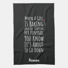 Grappige bakcadeaus voor haar tiener meisjes vrouw theedoek
