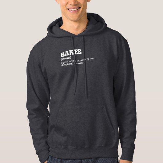 Grappige Baker Definition Hoodie (Voorkant)