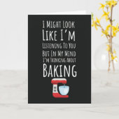 Grappige bakkaarten Bak Bakker Humor Brood Kaart (Gele Bloem)