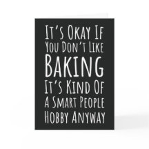 Grappige bakkaarten Humor Gelukkige bakker Humoris