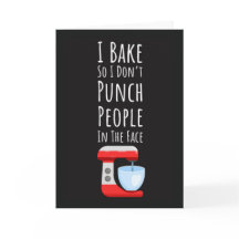 Grappige bakker Kaarten Bakken Koken Chef Eten Kok