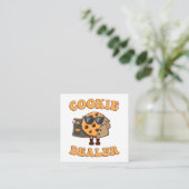 Grappige bakker van koekjes informatiekaartje (Staand voorkant)