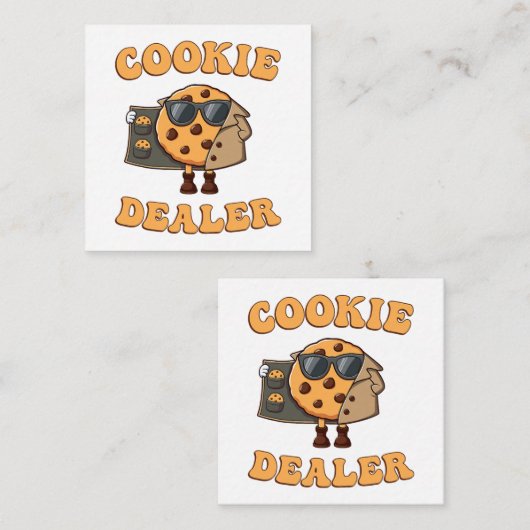 Grappige bakker van koekjes informatiekaartje (Voorkant / Achterkant)