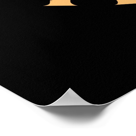 grappige bakkerij houdt van woordkunst poster (Hoek)