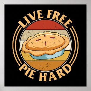 grappige bakkerij houdt van woordkunst poster