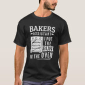 Grappige bakkersassistent Ik heb het broodje in de T-shirt (Voorkant)