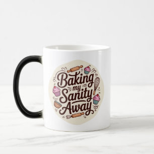 Grappige Bakquote Typografie Ontwerp Magische Mok