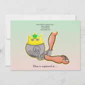 Grappige bal en ketting bruids douche uitnodiging (Achterkant)