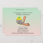 Grappige Bal En Ketting Verloofdfeest Uitnodiging (Voorkant / Achterkant)