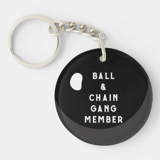 Grappige Bal & Ketting Sleutelhanger