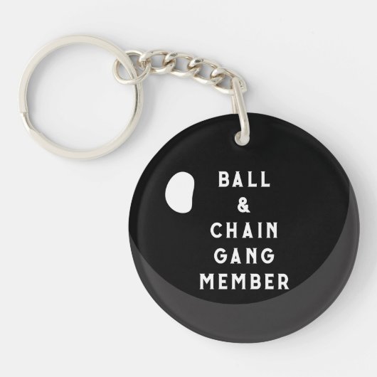 Grappige Bal & Ketting Sleutelhanger (Voorkant)