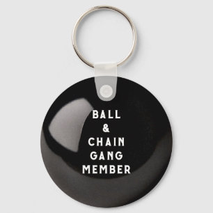 Grappige Bal & Ketting Sleutelhanger