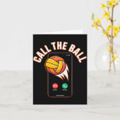 Grappige Bal Roepen Volleybal Luipaard Bal Moeder Kaart (Gele Bloem)