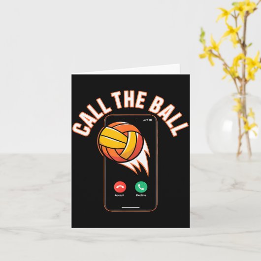 Grappige Bal Roepen Volleybal Luipaard Bal Moeder  Kaart (Gele Bloem)