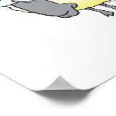 grappige bal van cartoon van gekloonde schapen poster (Hoek)