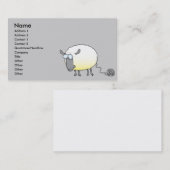 grappige bal van cartoon van gekloonde schapen visitekaartje (Voorkant / Achterkant)