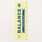 Grappige "Balans" Boter Stok Persoonlijke Gele Yogamat (Voorkant)