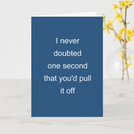 Grappige balie-examen felicitaties kaart (Gele Bloem)