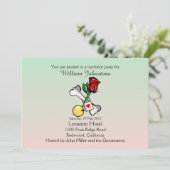 Grappige Ball And Chain vrijgezellenfeest uitnodig Kaart (Staand voorkant)