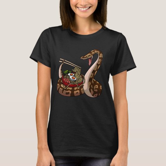 Grappige Ball Python Art voor mannen vrouwen Snake T-shirt (Voorkant)