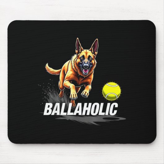 Grappige Ballaholic Belgische Herdershond Jacht Ma Muismat (Voorkant)